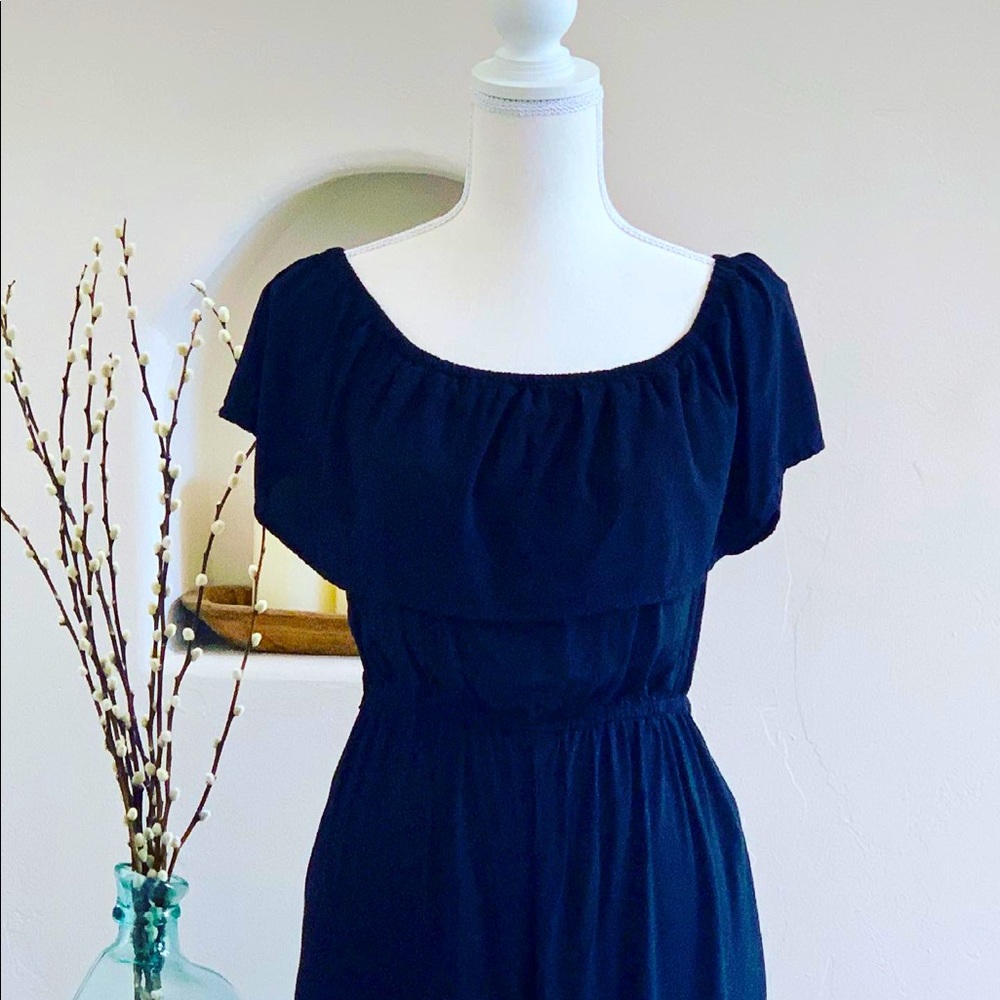 Black Ruffle Jumper